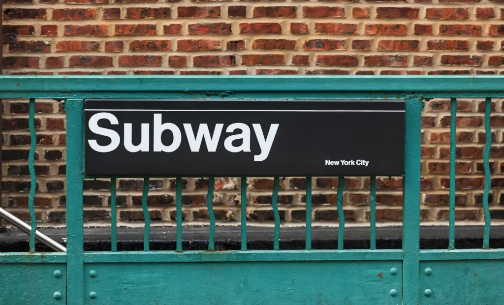 Subway sign in New York City
