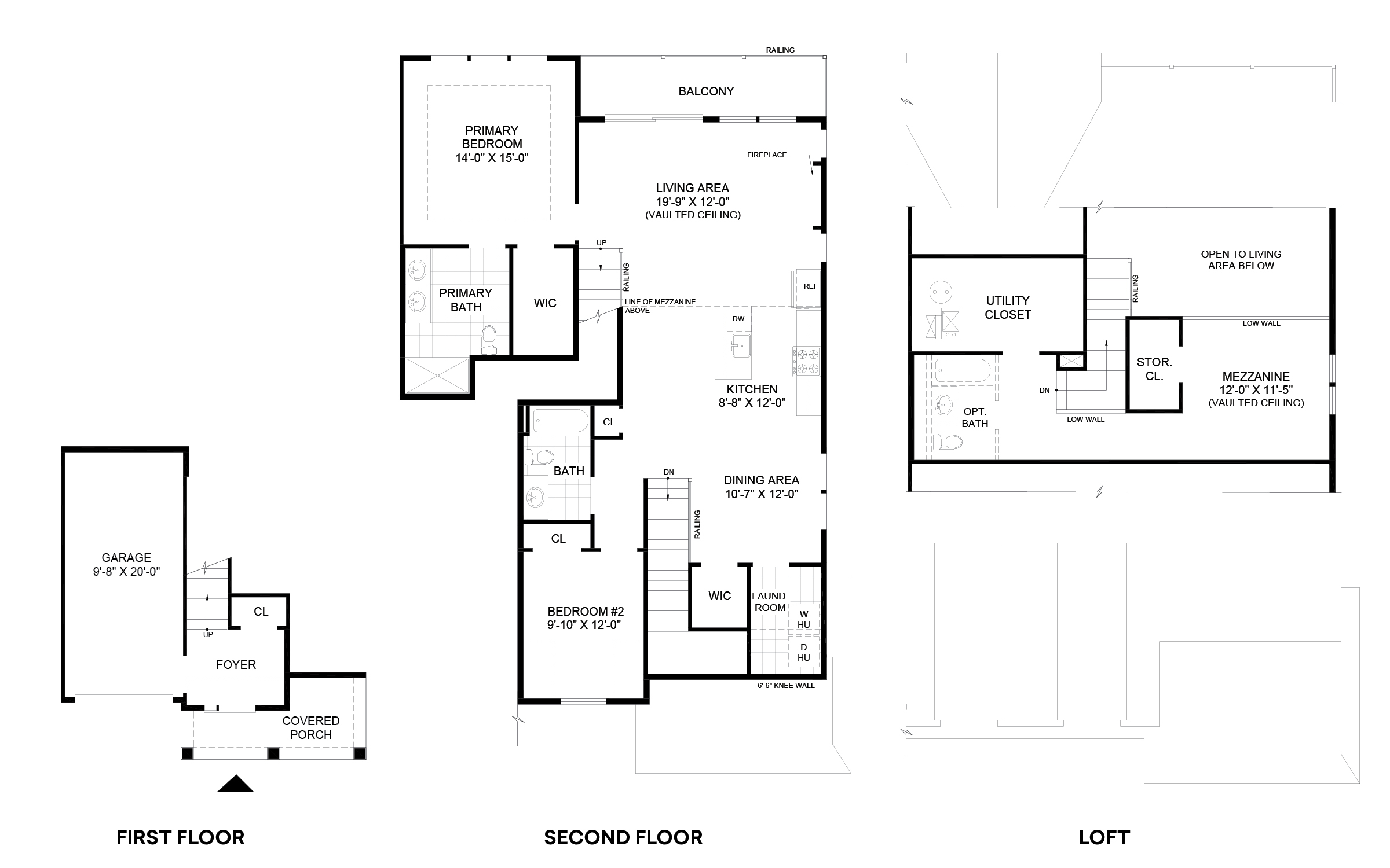 The Waterways Model B1 End Floor Plans